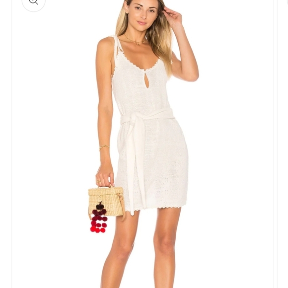 TULAROSA Meave Knit dress in cream resort wear dress size M - Picture 6 of 7